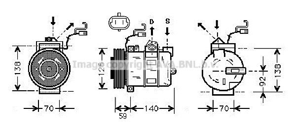 AVA QUALITY COOLING Компрессор, кондиционер OLK327